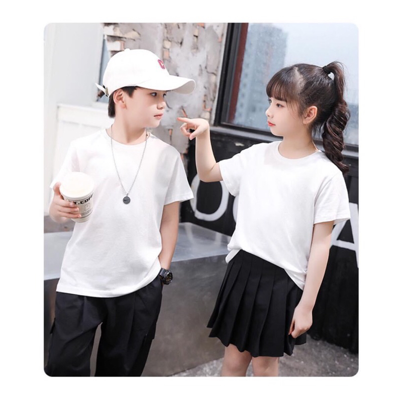 เสื้อยืดเด็กผ้านุ่มยืด