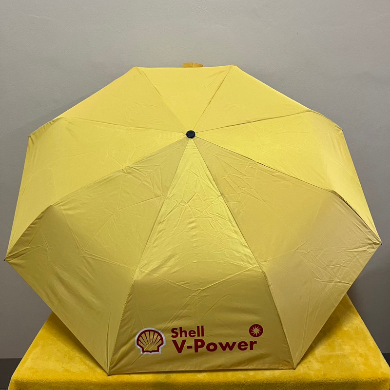 ร่มกัน UV Shell V Power สีเหลือง พับ 3 ตอน ร่มพับ ขนาด 21 นิ้ว แท้ 100%