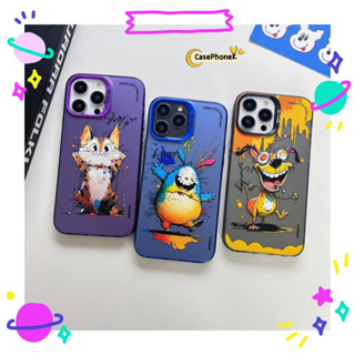 ✨จัดส่งภายใน 24 ชม✨เคสไอโฟน12 13 14 Pro For 11 แมว ลูกสุนัข ความนิยม แฟชั่น เรียบง่าย สไตล์คู่รัก การป้องกันการตก Case