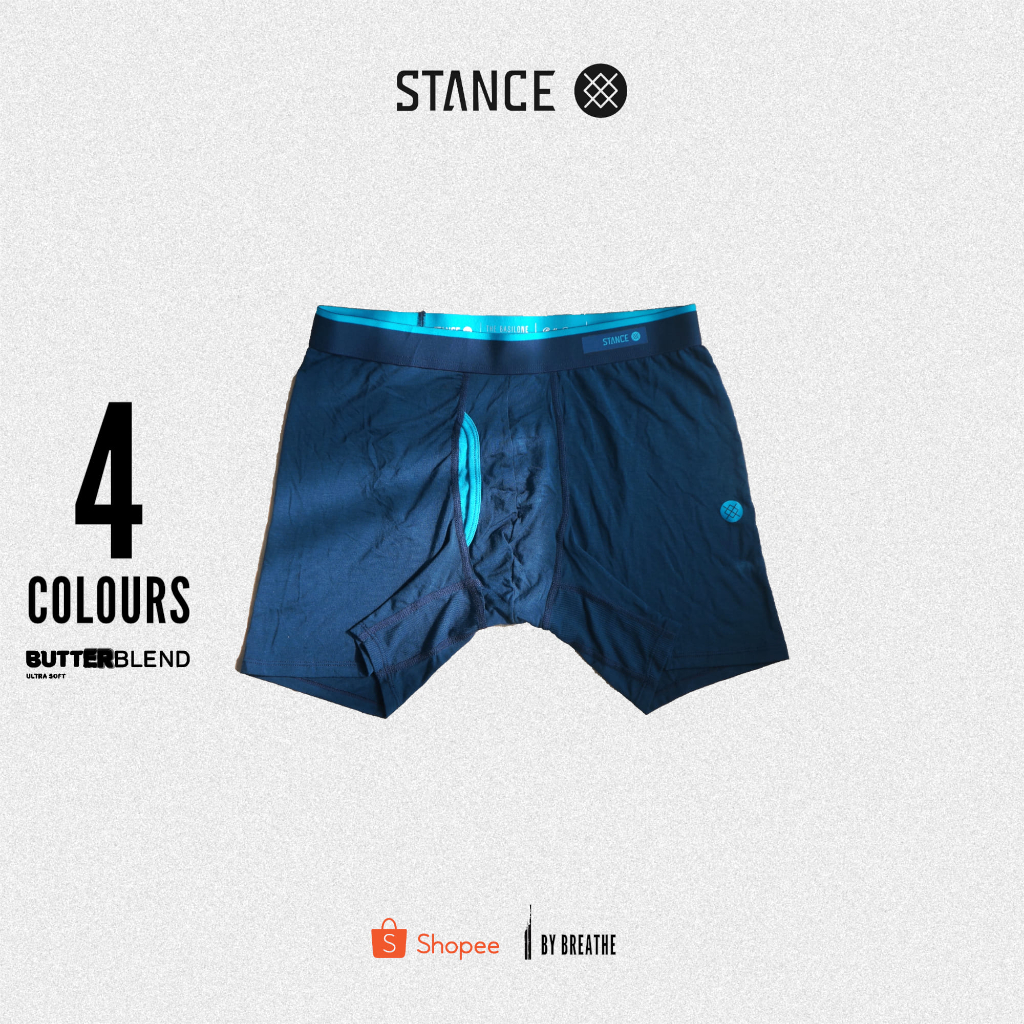 STANCE กางเกงในชาย  "STAPLE" SUPERIOR BUTTER BLEND BOXER BRIEF WITH DUAL LAYER POUCH