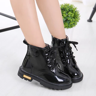 *พร้อมส่งจากไทย* รองเท้าบูทมาร์ติน สีดำ สำหรับเด็กอายุ 2-15 ปี เบอร์ 26-37