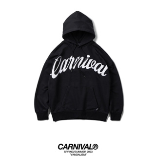 [พร้อมส่ง] เสื้อฮู้ด CARNIVAL SS23 CALLIGRAPHY HOODIE - BLACK