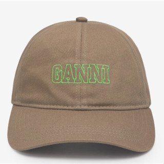 พร้อมส่ง GANNI ball cap สีนำ้ตาล แท้ 100%