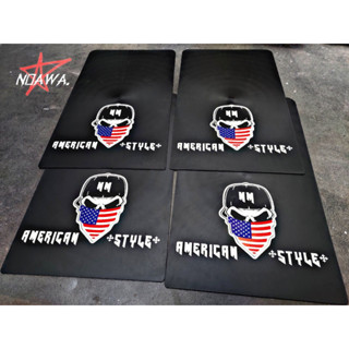 บังโคลนรถยนต์ NM SKULL AMERICAN บังโคลนทรงอเมริกัน แต่งสไตล์อเมริกา (เฉพาะแผ่น4แผ่น หน้า หลัง)