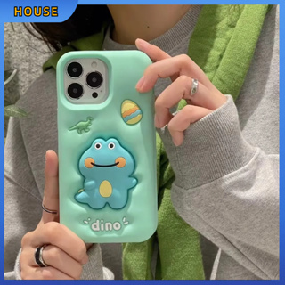 💲คูปองเคลม💲เคสไอโ case for iphone 11 12 ไดโนเสาร์ เคส 14 13 12 11 pro max วัสดุซิลิโคนทนทาน ป้องกันการตก