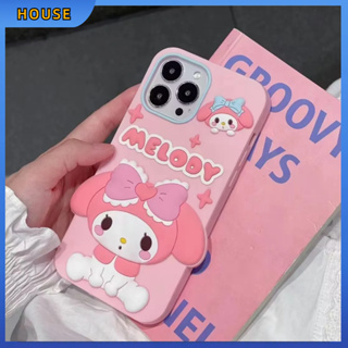 💲คูปองเคลม💲เคสไอโ case for iphone 11 12 เมโลดี้น่ารัก เคส 14 13 12 11 pro max วัสดุซิลิโคนทนทาน ป้องกันการตก