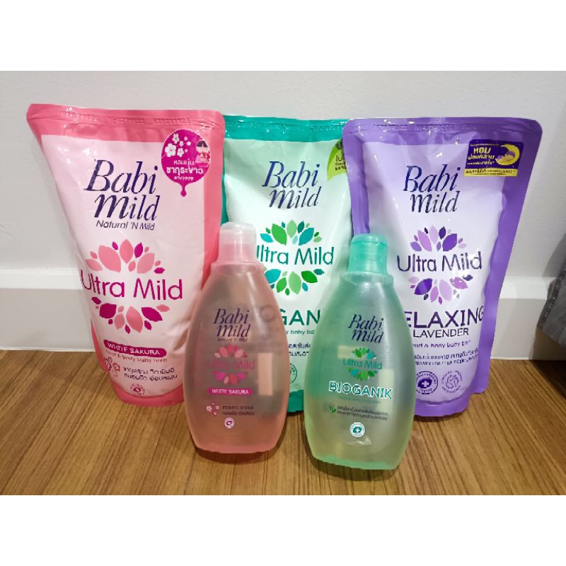 ถูกที่สุด🔥รวม Babi Mild Ultra Mild อาบและสระผมเด็ก 200ml./380ml.