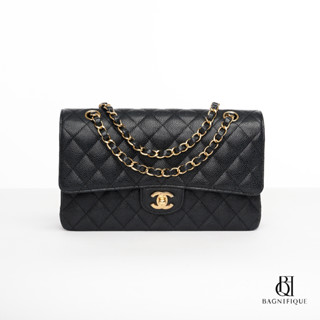 CHANEL CLASSIC 10_ BLACK CAVIAR GHW