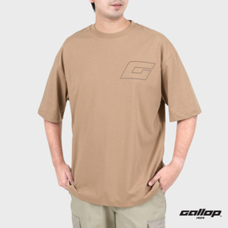 GALLOP : Mens Wear เสื้อยืด Oversized T-Shirt (รักษ์โลก)   รุ่น GT9156 Set Warm Pastels / ราคาปกติ 1590.-