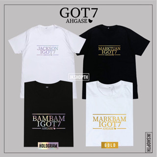 💚เสื้อ GOT7 AHGASE | tee Hologram💿 Gold🏅