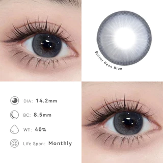 【COD】MIDROO[-1.00~-8.00]คอนแทคเลนส์บิ๊กอาย สีกาแฟนมเกาลั 🌈Buttered Bean🌈 ขนาดมินิ -14.2mm