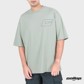 GALLOP : Mens Wear เสื้อยืด Oversized T-Shirt (รักษ์โลก)  รุ่น GT9156 Set Nature Color / ราคาปกติ 1590.-