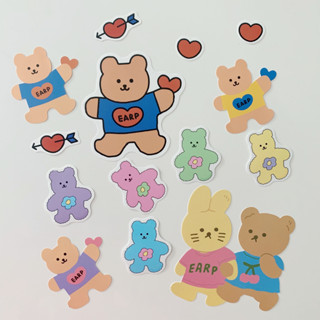 (พร้อมส่ง🌷) Ins wind bear sticker สติ๊กเกอร์ สติ๊กเกอร์ไดคัท