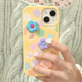 💕จัดส่งภายใน24ชั่วโม💕For iPhone 11 12 13 14 pro max case เคสไอโฟน 11 iphone 13 ดอกไม้ เคสป้องกันการตก soft case