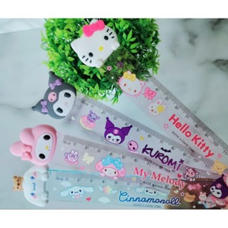 ‼️‼️ไม้บรรทัดลายการ์ตูน‼️‼️ ไม้บรรทัดSanrio Kitty Pompompurin My Melody Cinnamoroll Rilakkuma