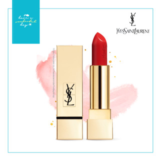 แท้ 💯% Yves Saint Laurent Rouge Pur Couture #01 Le Rouge 1.06g มอบทั้งความชุ่มฉ่ำและสีสันสดจัดในเวลาเดียวกัน