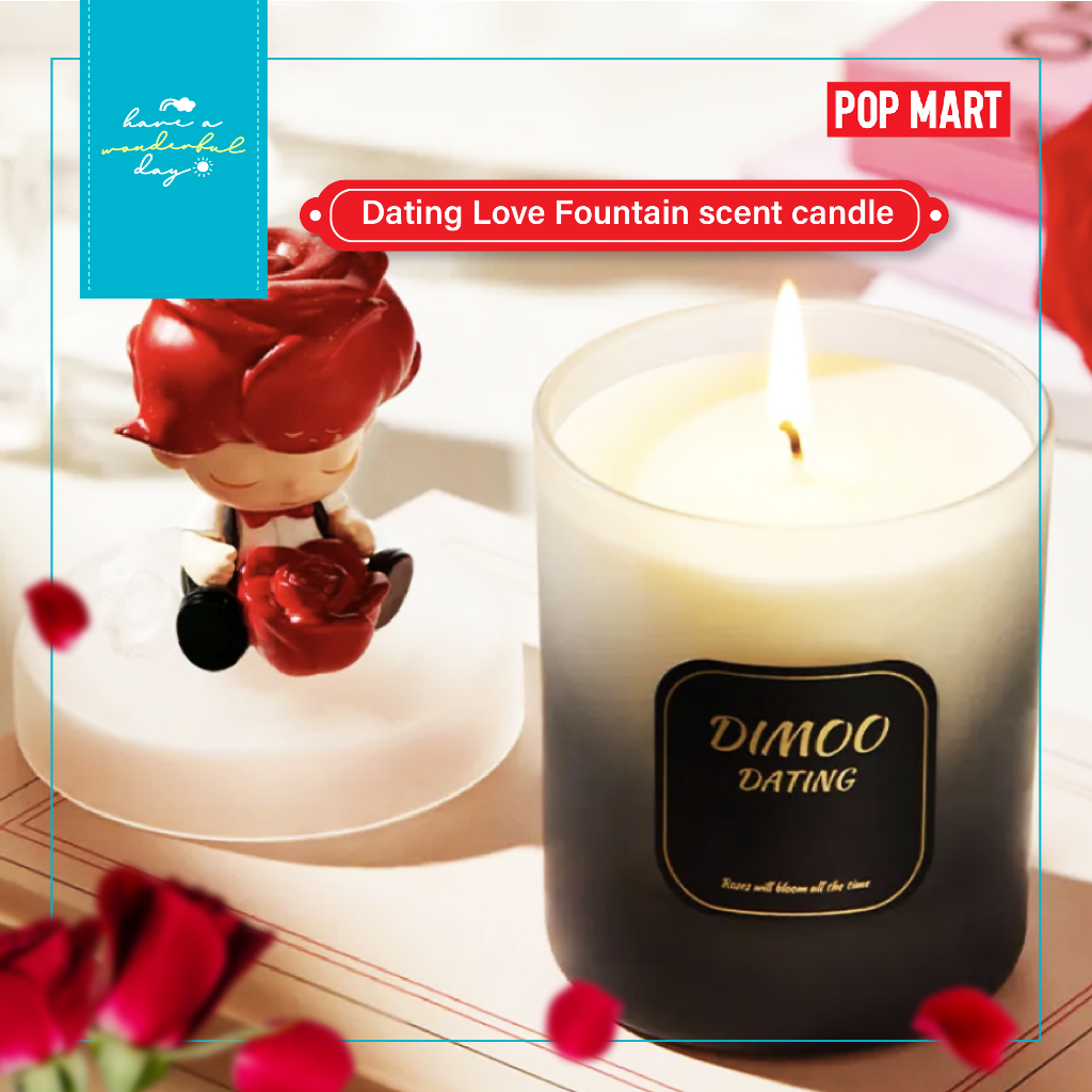 แท้ 💯% [POP MART] Dimoo Dating Love Fountain Scent Candle เทียนหอมน้อง Dimoo น่ารักมุ้งมิ้ง ยังไม่แกะซีล พร้อมส่ง