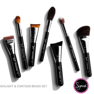 [ของแท้] Sigma Highlight and Contour Brush Set ซิกม่า เซ็ตแปรงแต่งหน้าสำหรับไฮไลท์และคอนทัวร์ 7 ชิ้น