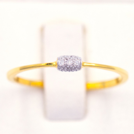 Happy Jewelry แหวนเพชรกล่องเล็ก แหวนเพชร แหวนทองเพชรแท้ ทองแท้ 37.5% (9K) ME025