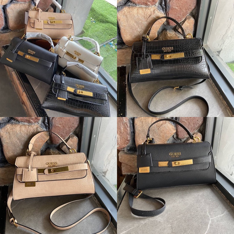 กระเป๋าถือมีสะพายยาว guess ดูไฮ สไตล์ k รุ่นขายดี รีบตำก่อนหมด