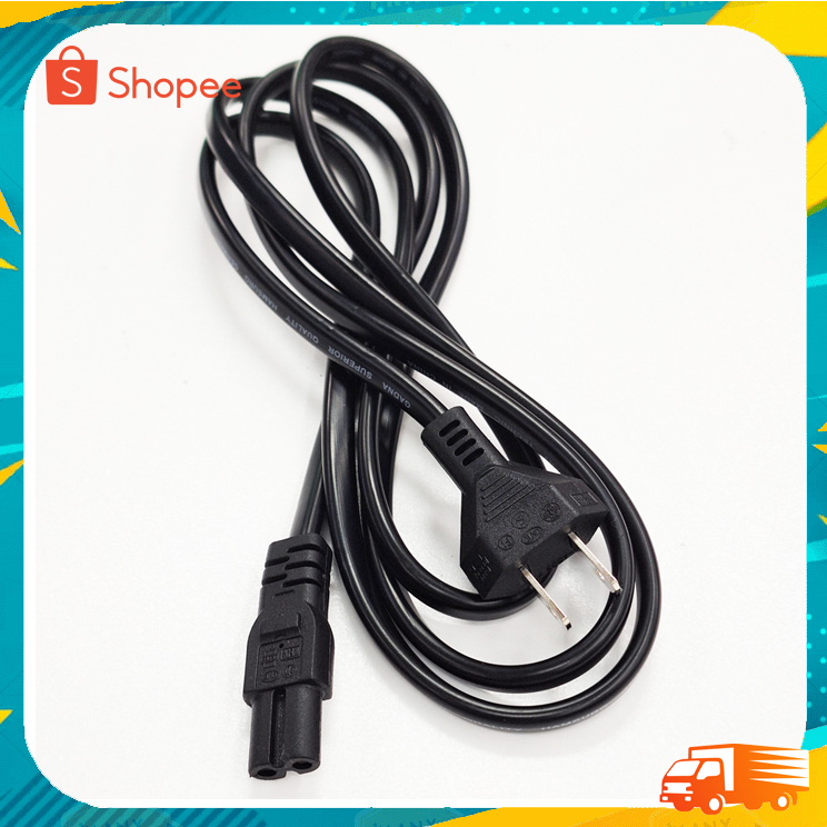 สาย AC POWER แบบ 2รู (1.0 SQ.MM) 1.8 เมตร