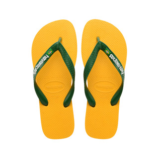 HAVAIANAS รองเท้าแตะเด็ก KIDS BRASIL LOGO FC PR YELLOW รุ่น 41108501740KYLXX