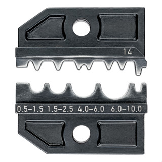 ดายย้ำ สำหรับหางปลาแบบหนีบ หางปลาแบบท่อ และหางปลาแบบกด  KNIPEX NO.97 49 14 (97 49 13) EXCHANGEABLE CRIMPING DIES