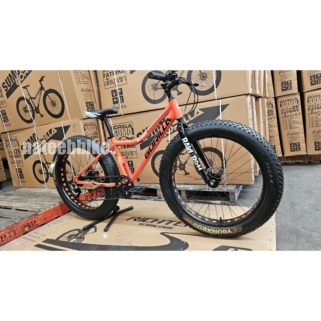 จักรยาน​Gorill​a​ fat​ bike​ รุ่นSUMOวงล้อ 26 นิ้ว เกียร์​ lxiang 7 Speed ดิสเบรค หน้าหลัง
