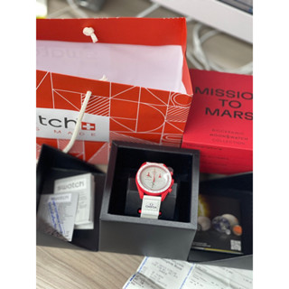 นาฬิกาOmega x Swatch Mars สีแดง