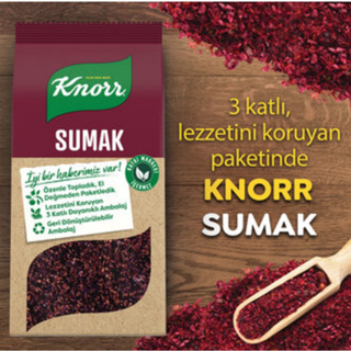 Sumac / Sumak ขนาด 70 กรัม แบรนด์ Knor สินค้าจากตุรกี Turkey (พร้อมจัดส่ง)