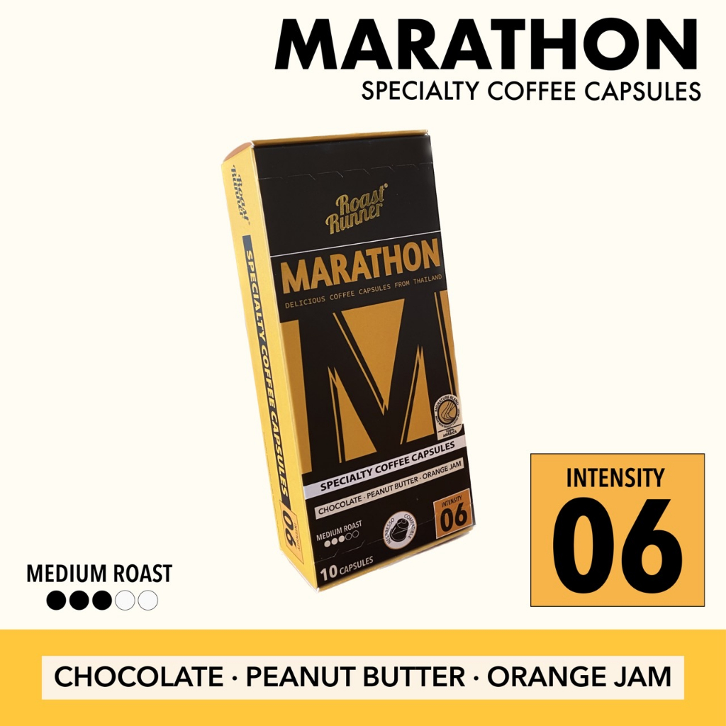 กาแฟแคปซูล Marathon Specialty Coffee Capsules (Nespresso  Compatible)