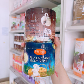 สครับพิชชี่ ผลัดเซลล์ผิว  AHA FACE AND BODY SCRUB