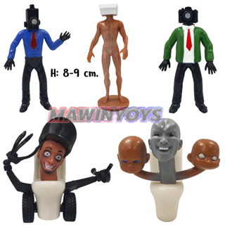 โมเดล สคิบิดี้ ทอยเลต ชุดที่ 7 (5 ตัว) H:8-9 cm. mawintoys