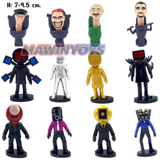 โมเดล สคิบิดี้ ทอยเลต ชุดที่ 6 (12 ตัว) H:7-9.5 cm. mawintoys