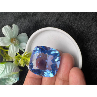 Lab Aquamarine  25x25mm cushion shape 1 pieces