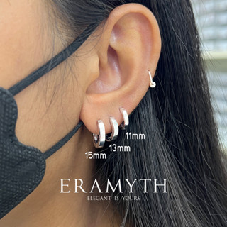 ✨Eramyth Jewelry✨ต่างหูห่วง ขนาด 15mm เงินแท้ 92.5 งานเงินเกลี้ยง EM-0060 (พร้อมส่ง)