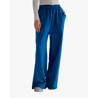 กางเกงวอร์มขายาวเอวยืด BANDED WAIST COLORED SWEATPANTS