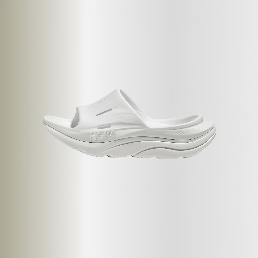 HOKA ONE ONE ORA Recovery Slide 3 Sports Slippers Unisex White