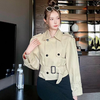 GUCCI CROPPED JACKET เสื้อโค้ช ตัวสั้น ผ้าคอตตอน แจ็คเก็ต ครอป สวยมาก ซับใน กุชชี่