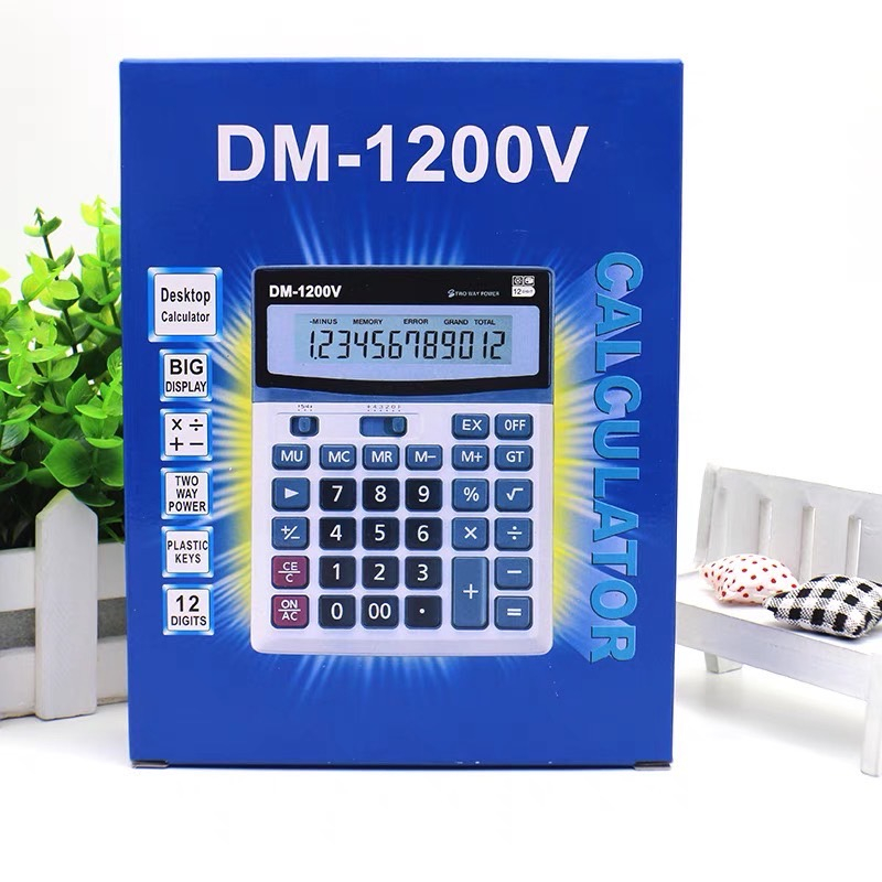 เครื่องคิดเลข หน้าจอ 12 หลัก  DM-1200V