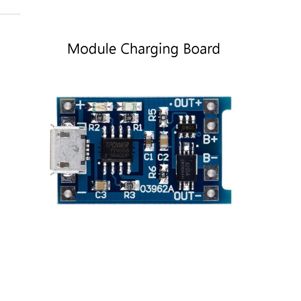 บอร์ดโมดูลชาร์จ ที่ชาร์จสำหรับแบตเตอรี่ DIY TP4056 Type-C โมดูลป้องกัน1A 5V