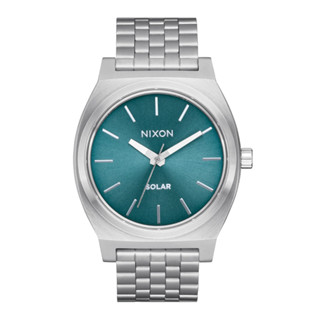 Nixon Time Teller Solar รุ่น NXA13695161-00 นาฬิกาข้อมือผู้ชาย สายสแตนเลส Silver / Dusty Blue Sunray หน้าปัด 40 มม.