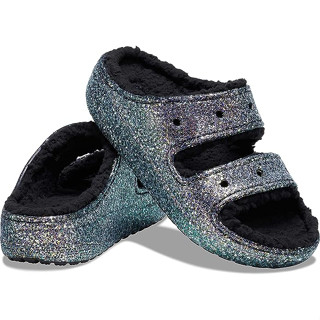 Crocs Unisex-Adult Classic Cozzzy Platform Sandals | Fuzzy Slippers Slide