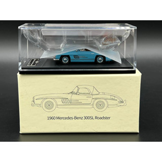 GFCC 1/64 Diecast . Reach limited to 299pcs.  Mercedes-Benz 300 SL Roadster. Light Blue Roasdster top