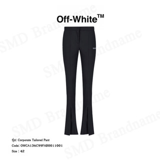 OFF-WHITE กางเกงขายาว รุ่น Corporate Tailored Pant Code: OWCA136C99FAB0011001