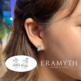 ✨Eramyth Jewelry✨ต่างหูห่วง เชอรี่ เงินแท้ 92.5 งานเงินเกลี้ยง EM-0068-R-12 สินค้ามาตรฐานส่งออก