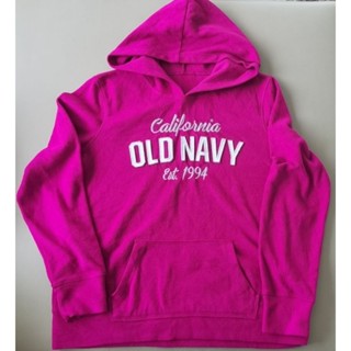 [มือ2] เสื้อHoodie สีชมพูสดใส แบรนด์​Old Navy อก40 ขนาดL