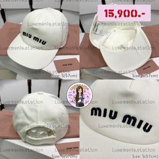 👜: New!! Miu Miu Cap/Hat‼️ก่อนกดสั่งรบกวนทักมาเช็คสต๊อคก่อนนะคะ‼️