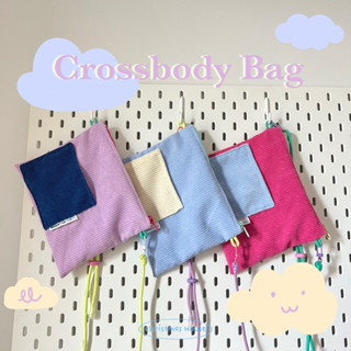 🌈กระเป๋าสะพาย crossbody L🌈 ผ้าลูกฟูก Christmas House