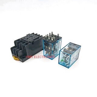 RELAY MY3N-J 12VDC 24VDC 110VAC 220VAC SOCKET PYF-11A  รีเลย์ 11ขา